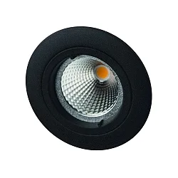 downlight MR16 round, rigid IP20, black matt