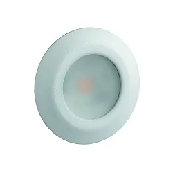 recessed luminaire LARA AC LED round IP44, mat, satined, white  6W 519lm 3000K 95° 95° CRI 80-89