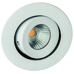 recessed luminaire RINCA COB round, swivelling, rotatable, current constant IP20, white dimmable 8W 694lm 2700K 25° CRI 90-100