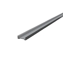 U profile FUP18/7 V2 / 2M flat, anodised aluminium