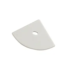 end cap EP30/30 round, built-in version, with feed-in option, aluminium