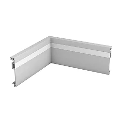 corner connector SOCKET PROFILE PFG400 corner inside, silver