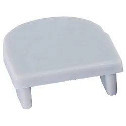end cap PFH415 / PFH418 (COMBINED WITH COVER PFH891) closed, grey