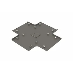 profile connector VARDAFLEX PLATIN INGROUND (RUP-PGF901) - CROSS CONNECTOR, stainless steel