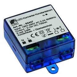 LED driver 700MA / 3-6W current constant, switchable, blue