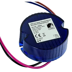 LED driver 700MA / 6-12W round, with open cable, current constant, dimmable, blue