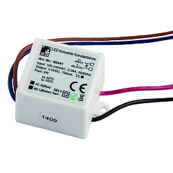 LED driver 700MA / 23-5V DC / 1-3.5W current constant, switchable, white