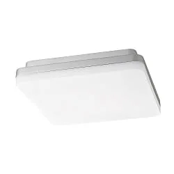 surface luminaire SQUARE 27 IP54, silver 