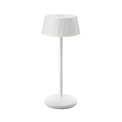 battery table lamp FACETTA down, CCT Switch, set of 1, with touch dimmer IP44, snow white dimmable