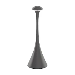 battery table lamp NUDROP CCT Switch, with touch dimmer IP54, graphite grey dimmable