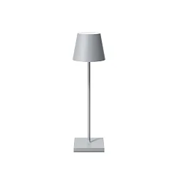 battery table lamp NUINDIE USB-C up / down, with USB connection, CCT Switch, with touch dimmer IP54, fog grey dimmable