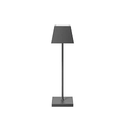 battery table lamp NUINDIE USB-C square, CCT Switch, dimmable IP54, graphite grey dimmable