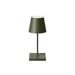 battery table lamp NUINDIE MINI USB-C up / down, with USB connection, CCT Switch, with touch dimmer IP54, pine green dimmable