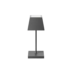 battery table lamp NUINDIE MINI USB-C IP54, graphite grey dimmable