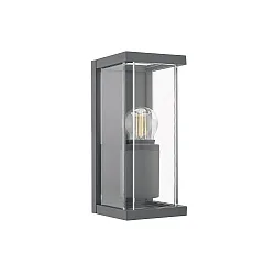 outdoor wall luminaire NULATERN MINI E27 IP54, anthracite dimmable
