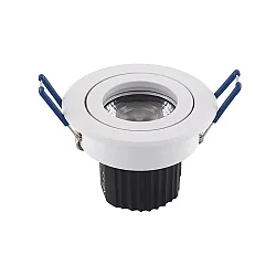 LED Downlight module ARGENT, 9W, 600lm, 3000K, 36°, dimmable, white