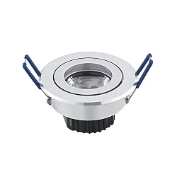 LED Downlight module ARGNET, 5W, 365lm, 2800-2000K, 36°, dimmable, brushed alu