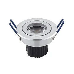 LED Downlight module ARGENT, 9W, 600lm, 3000K, 36°, dimmable, brushed alu