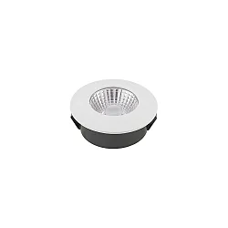 recessed luminaire DILED 60 flat, rigid, Dim-To-Warm IP30, white dimmable 5W 300lm 2100-2700K 36° 36° CRI 95