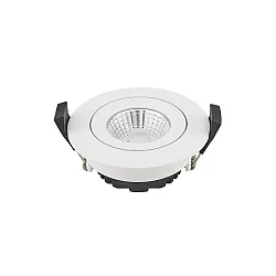 recessed luminaire DILED 68 swivelling IP20, white dimmable 6W 370lm 2700K 36° 36° CRI 95