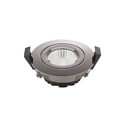 recessed luminaire DILED 68 swivelling, Dim-To-Warm IP30, chrome, black dimmable 6W 360lm 2100-2700K 36° 36° CRI 95
