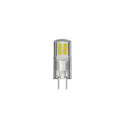 LED Pin socket lamp LUXAR, 12V, Ø 1.3cm / L 5.7cm, GY6.35, 2.4W 2700K 300lm 300°, not dimmable