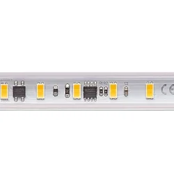 High voltage LED Strip, 72 LED/m, 25m roll, 120°, 14W/m, IP65, 2700K