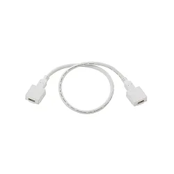 Cable connector for 230V High voltage LED Strips with 1.5cm width, length 60cm, incl. silicone gel, white
