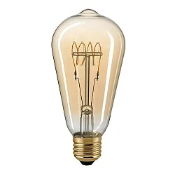 filament lamp EDISON SLIM CURVED E27 5,5W 470lm 2700K 300° CRI 80 dimmable