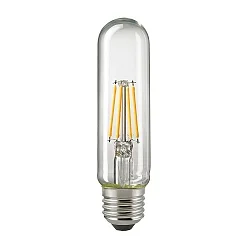 LED Filament light bulb TUBE T32, 230V, Ø 3.2cm / L 12.7cm, E27, 4.5W, 2700K 470lm 300°, dimmable, clear