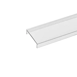 Cover for Surface profile 20, flush, length 100cm, opal