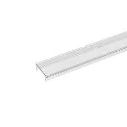 Cover for Recessed profile FLAT / Wall profile UP OR DOWN 12 / UP & DOWN 12 / Recessed profile FLAT, flush, length 200cm, clear