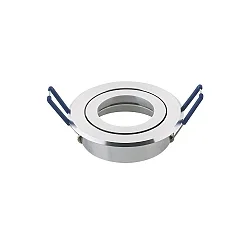 Aluminum Recessed luminaire with quick-change inner ring, incl. GU5.3 socket, IP20, Ø 8.3cm, DA 6.8cm, swiveling 25°