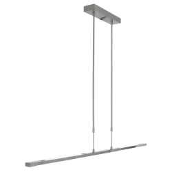 Steinhauer Pendant luminaire ZELENA LED, 3 flames, silver