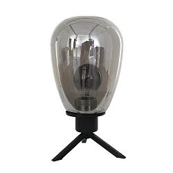 table lamp REFLEXION - Ø 15CM 1 flame, high, with switch, with plug E27 IP20, black matt 