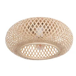 ceiling luminaire MAZE E27 IP20, bamboo light dimmable