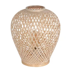 table lamp MAZE with switch E27 IP20, bamboo light 