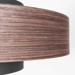 pendant luminaire FLINTER 1 flame E27 IP20, wood dimmable