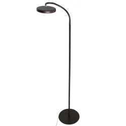 floor lamp PLATU 1 flame IP20, brown dimmable