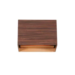 wall luminaire MURO 1 flame, square G9 IP20, wood dimmable