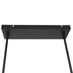 pendant luminaire STANG 3 flames E27 IP20, mud