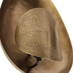wall luminaire BRASS 1 flame E27 IP20, bronze dimmable
