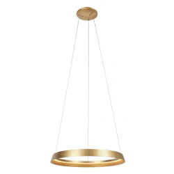 pendant luminaire RINGLUX IP20, gold dimmable