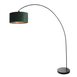arc luminaire SOLVA 1 flame E27 IP20, black dimmable