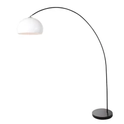 arc luminaire SOLVA 1 flame E27 IP20, black dimmable