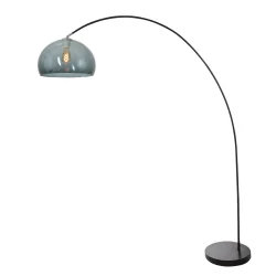arc luminaire SOLVA 1 flame E27 IP20, black dimmable