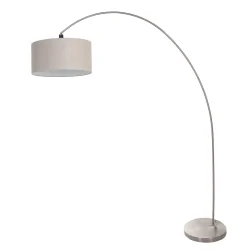 arc luminaire SOLVA 1 flame E27 IP20, steel dimmable