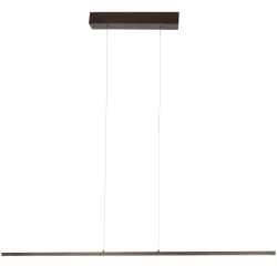 pendant luminaire BANDE 3 flames IP20, cocoa dimmable