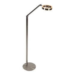 floor lamp RINGLUX 2 flames IP20, steel dimmable