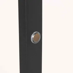 floor lamp RINGLUX 2 flames IP20, black dimmable
